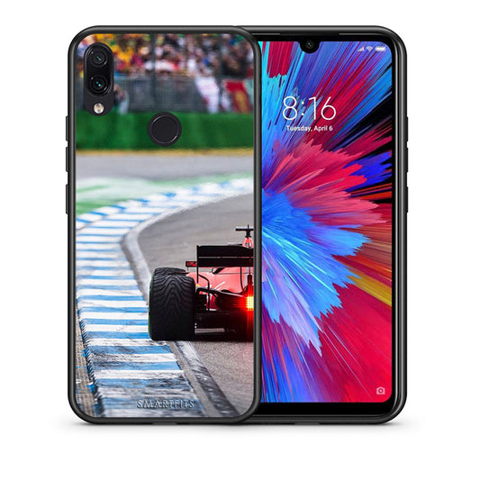 Θήκη Xiaomi Redmi Note 7 Racing Vibes από τη Smartfits με σχέδιο στο πίσω μέρος και μαύρο περίβλημα | Xiaomi Redmi Note 7 Racing Vibes case with colorful back and black bezels