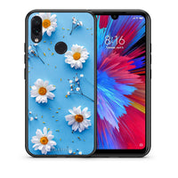 Thumbnail for Θήκη Xiaomi Redmi Note 7 Real Daisies από τη Smartfits με σχέδιο στο πίσω μέρος και μαύρο περίβλημα | Xiaomi Redmi Note 7 Real Daisies case with colorful back and black bezels