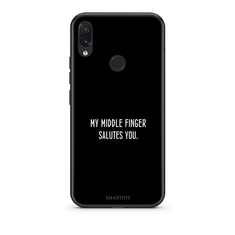 Xiaomi Redmi Note 7 Salute θήκη από τη Smartfits με σχέδιο στο πίσω μέρος και μαύρο περίβλημα | Smartphone case with colorful back and black bezels by Smartfits