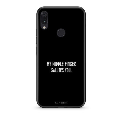 Xiaomi Redmi Note 7 Salute θήκη από τη Smartfits με σχέδιο στο πίσω μέρος και μαύρο περίβλημα | Smartphone case with colorful back and black bezels by Smartfits