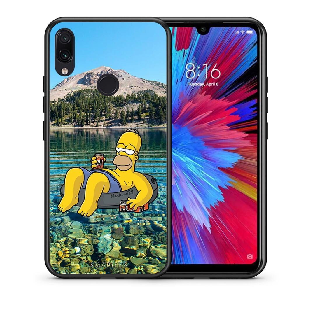 Θήκη Xiaomi Redmi Note 7 Summer Happiness από τη Smartfits με σχέδιο στο πίσω μέρος και μαύρο περίβλημα | Xiaomi Redmi Note 7 Summer Happiness case with colorful back and black bezels