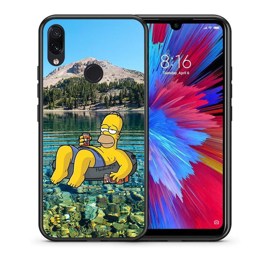 Θήκη Xiaomi Redmi Note 7 Summer Happiness από τη Smartfits με σχέδιο στο πίσω μέρος και μαύρο περίβλημα | Xiaomi Redmi Note 7 Summer Happiness case with colorful back and black bezels