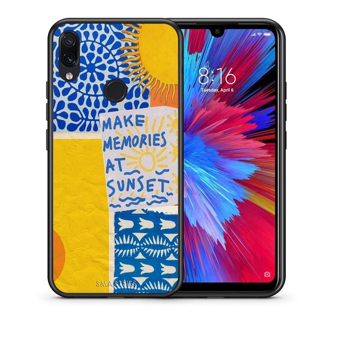 Θήκη Xiaomi Redmi Note 7 Sunset Memories από τη Smartfits με σχέδιο στο πίσω μέρος και μαύρο περίβλημα | Xiaomi Redmi Note 7 Sunset Memories case with colorful back and black bezels