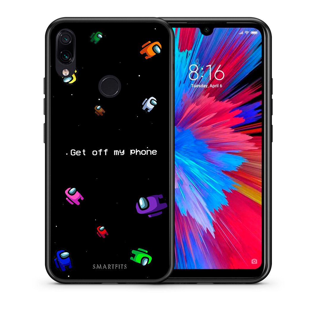 Θήκη Xiaomi Redmi Note 7 AFK Text από τη Smartfits με σχέδιο στο πίσω μέρος και μαύρο περίβλημα | Xiaomi Redmi Note 7 AFK Text case with colorful back and black bezels