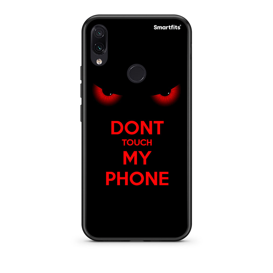 Xiaomi Redmi Note 7 Touch My Phone Θήκη από τη Smartfits με σχέδιο στο πίσω μέρος και μαύρο περίβλημα | Smartphone case with colorful back and black bezels by Smartfits