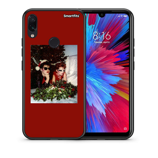 Θήκη Xiaomi Redmi Note 7 Waiting For Xmas από τη Smartfits με σχέδιο στο πίσω μέρος και μαύρο περίβλημα | Xiaomi Redmi Note 7 Waiting For Xmas case with colorful back and black bezels