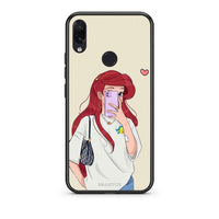 Thumbnail for Xiaomi Redmi Note 7 Walking Mermaid Θήκη από τη Smartfits με σχέδιο στο πίσω μέρος και μαύρο περίβλημα | Smartphone case with colorful back and black bezels by Smartfits
