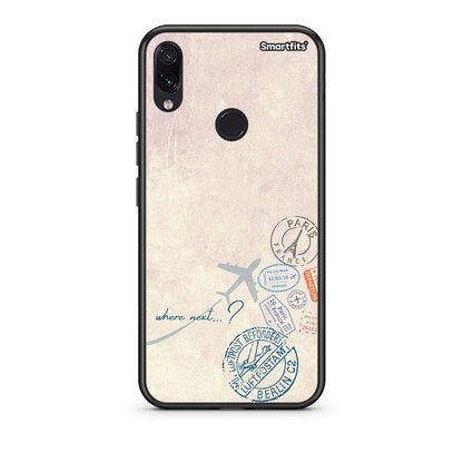 Xiaomi Redmi Note 7 Where Next Θήκη από τη Smartfits με σχέδιο στο πίσω μέρος και μαύρο περίβλημα | Smartphone case with colorful back and black bezels by Smartfits