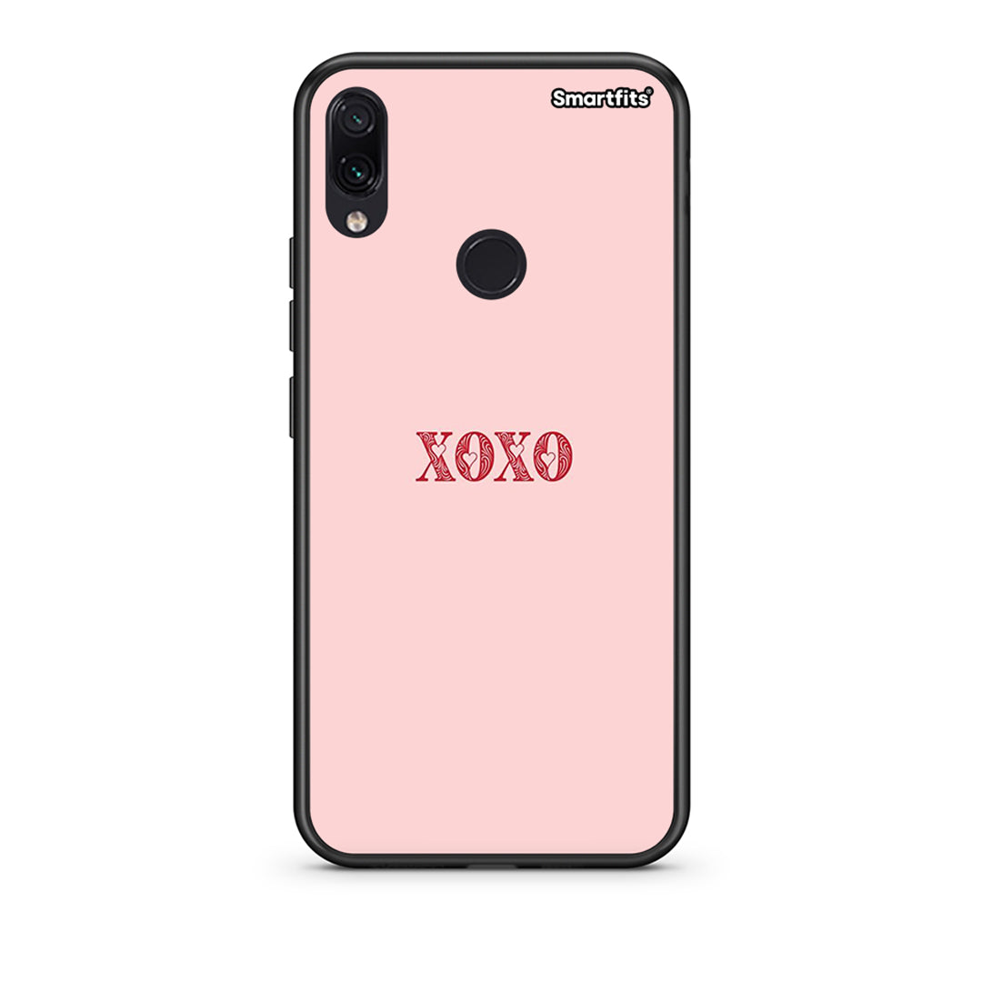 Xiaomi Redmi Note 7 XOXO Love θήκη από τη Smartfits με σχέδιο στο πίσω μέρος και μαύρο περίβλημα | Smartphone case with colorful back and black bezels by Smartfits