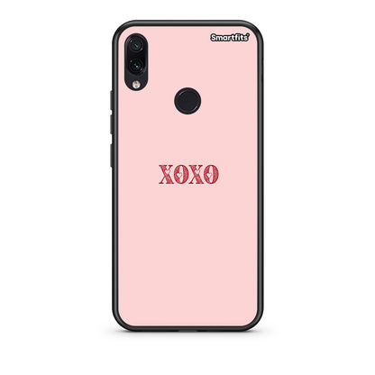 Xiaomi Redmi Note 7 XOXO Love θήκη από τη Smartfits με σχέδιο στο πίσω μέρος και μαύρο περίβλημα | Smartphone case with colorful back and black bezels by Smartfits