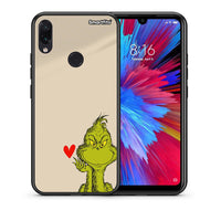 Thumbnail for Θήκη Xiaomi Redmi Note 7 Xmas Grinch από τη Smartfits με σχέδιο στο πίσω μέρος και μαύρο περίβλημα | Xiaomi Redmi Note 7 Xmas Grinch case with colorful back and black bezels