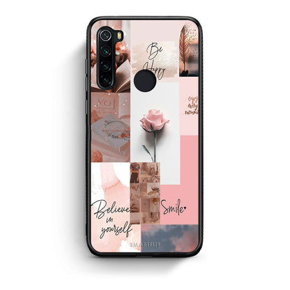 Xiaomi Redmi Note 8 Aesthetic Collage θήκη από τη Smartfits με σχέδιο στο πίσω μέρος και μαύρο περίβλημα | Smartphone case with colorful back and black bezels by Smartfits