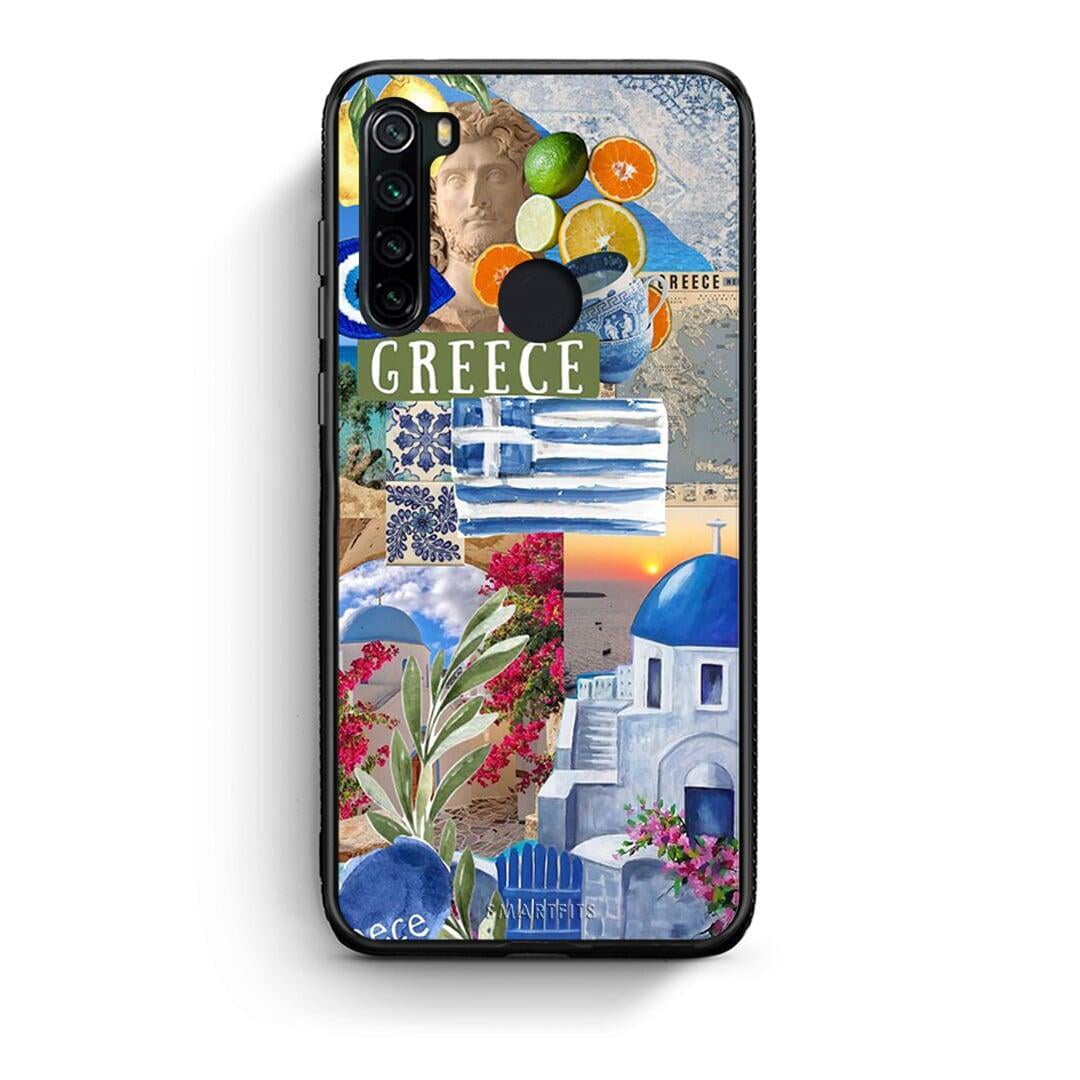 Xiaomi Redmi Note 8 All Greek Θήκη από τη Smartfits με σχέδιο στο πίσω μέρος και μαύρο περίβλημα | Smartphone case with colorful back and black bezels by Smartfits