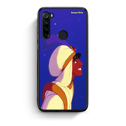 Xiaomi Redmi Note 8 Alladin And Jasmine Love 1 θήκη από τη Smartfits με σχέδιο στο πίσω μέρος και μαύρο περίβλημα | Smartphone case with colorful back and black bezels by Smartfits