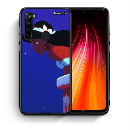 Θήκη Xiaomi Redmi Note 8 Alladin And Jasmine Love 2 από τη Smartfits με σχέδιο στο πίσω μέρος και μαύρο περίβλημα | Xiaomi Redmi Note 8 Alladin And Jasmine Love 2 case with colorful back and black bezels