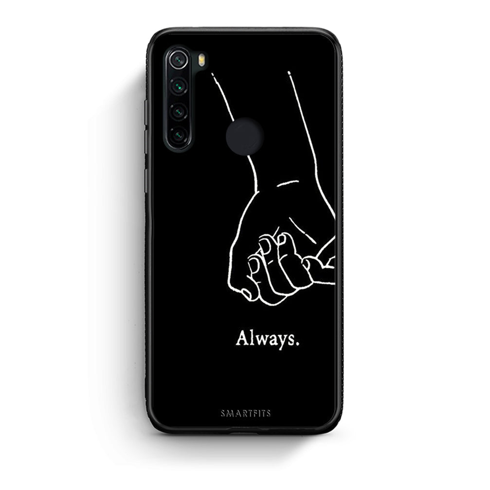 Xiaomi Redmi Note 8 Always & Forever 1 Θήκη Αγίου Βαλεντίνου από τη Smartfits με σχέδιο στο πίσω μέρος και μαύρο περίβλημα | Smartphone case with colorful back and black bezels by Smartfits
