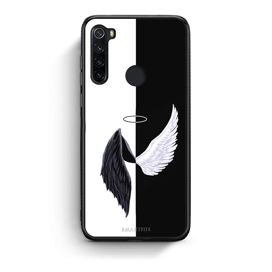 Xiaomi Redmi Note 8 Angels Demons θήκη από τη Smartfits με σχέδιο στο πίσω μέρος και μαύρο περίβλημα | Smartphone case with colorful back and black bezels by Smartfits