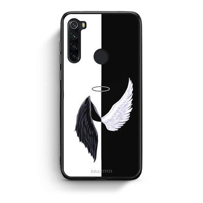 Xiaomi Redmi Note 8 Angels Demons θήκη από τη Smartfits με σχέδιο στο πίσω μέρος και μαύρο περίβλημα | Smartphone case with colorful back and black bezels by Smartfits