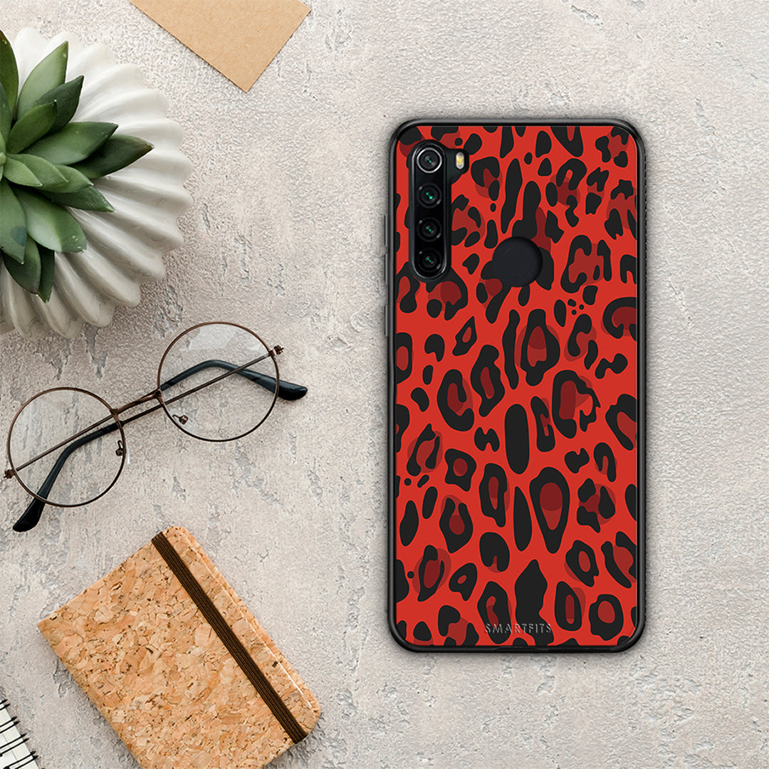 Animal Red Leopard - Xiaomi Redmi Note 8 θήκη