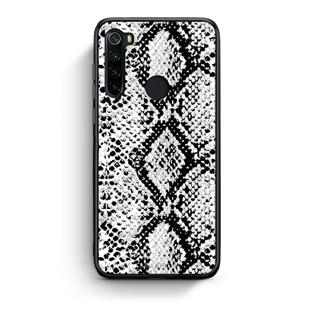 24 - Xiaomi Redmi Note 8 White Snake Animal case, cover, bumper