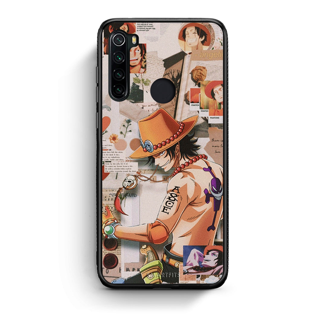 Xiaomi Redmi Note 8 Anime Collage θήκη από τη Smartfits με σχέδιο στο πίσω μέρος και μαύρο περίβλημα | Smartphone case with colorful back and black bezels by Smartfits