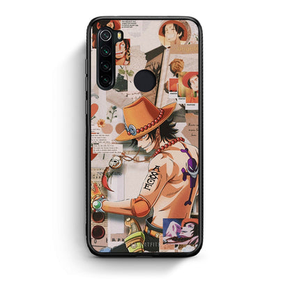 Xiaomi Redmi Note 8 Anime Collage θήκη από τη Smartfits με σχέδιο στο πίσω μέρος και μαύρο περίβλημα | Smartphone case with colorful back and black bezels by Smartfits