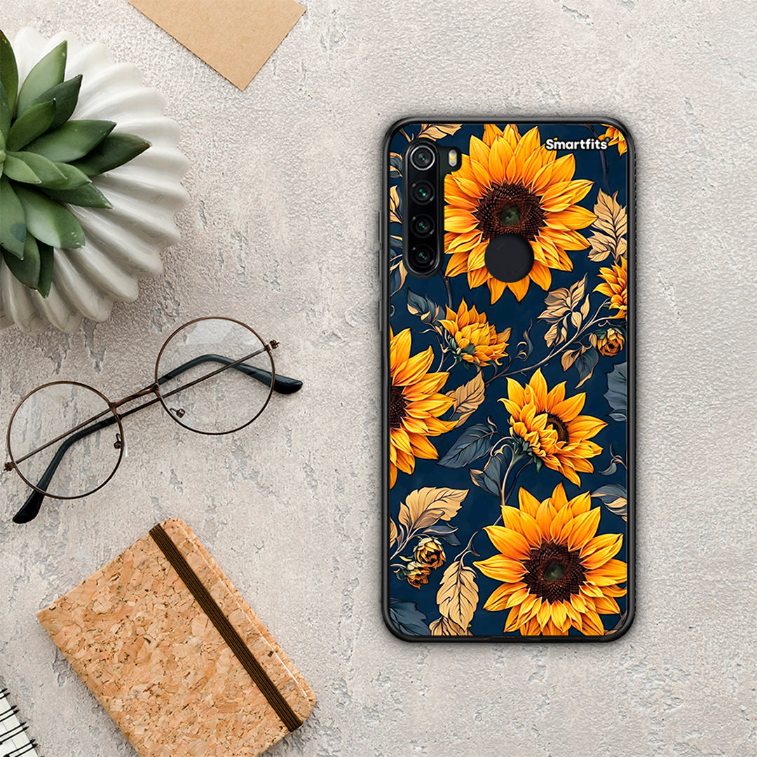 Autumn Sunflowers - Xiaomi Redmi Note 8 θήκη
