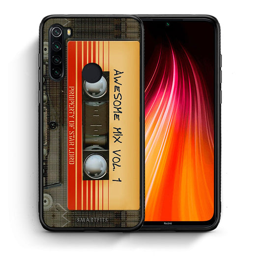 Θήκη Xiaomi Redmi Note 8 Awesome Mix από τη Smartfits με σχέδιο στο πίσω μέρος και μαύρο περίβλημα | Xiaomi Redmi Note 8 Awesome Mix case with colorful back and black bezels