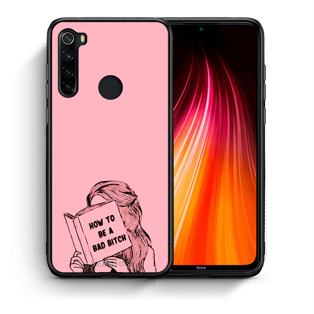 Θήκη Xiaomi Redmi Note 8 Bad Bitch από τη Smartfits με σχέδιο στο πίσω μέρος και μαύρο περίβλημα | Xiaomi Redmi Note 8 Bad Bitch case with colorful back and black bezels