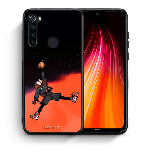 Θήκη Xiaomi Redmi Note 8 Basketball Hero από τη Smartfits με σχέδιο στο πίσω μέρος και μαύρο περίβλημα | Xiaomi Redmi Note 8 Basketball Hero case with colorful back and black bezels