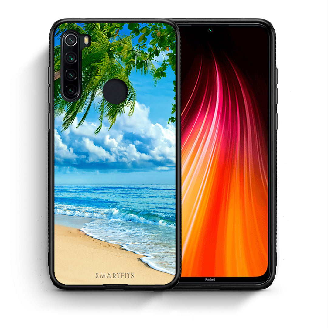 Θήκη Xiaomi Redmi Note 8 Beautiful Beach από τη Smartfits με σχέδιο στο πίσω μέρος και μαύρο περίβλημα | Xiaomi Redmi Note 8 Beautiful Beach case with colorful back and black bezels