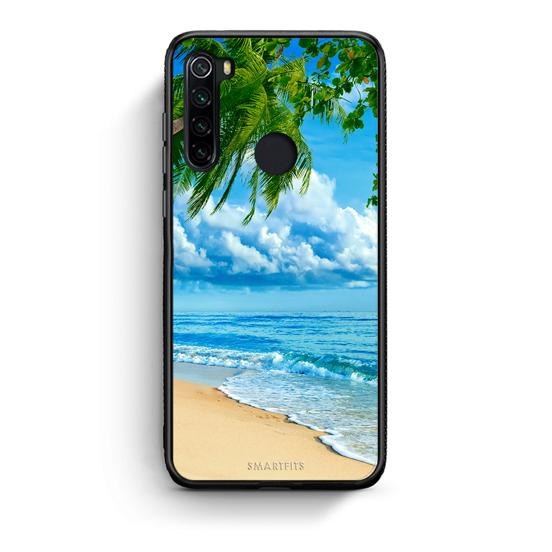 Xiaomi Redmi Note 8 Beautiful Beach θήκη από τη Smartfits με σχέδιο στο πίσω μέρος και μαύρο περίβλημα | Smartphone case with colorful back and black bezels by Smartfits