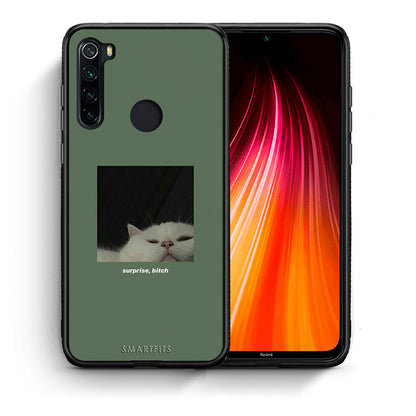 Θήκη Xiaomi Redmi Note 8 Bitch Surprise από τη Smartfits με σχέδιο στο πίσω μέρος και μαύρο περίβλημα | Xiaomi Redmi Note 8 Bitch Surprise case with colorful back and black bezels