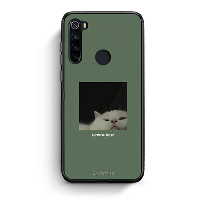 Xiaomi Redmi Note 8 Bitch Surprise θήκη από τη Smartfits με σχέδιο στο πίσω μέρος και μαύρο περίβλημα | Smartphone case with colorful back and black bezels by Smartfits