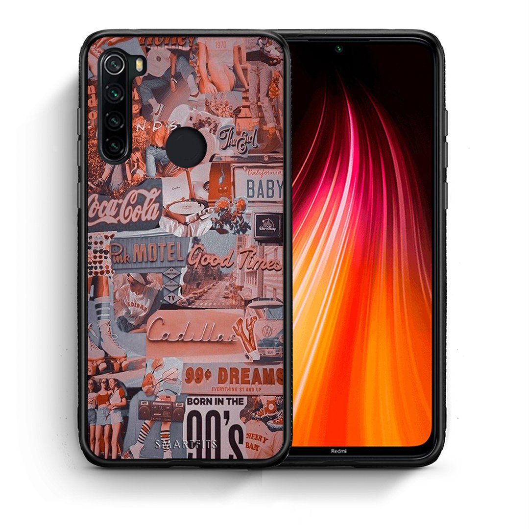 Θήκη Xiaomi Redmi Note 8 Born In 90s από τη Smartfits με σχέδιο στο πίσω μέρος και μαύρο περίβλημα | Xiaomi Redmi Note 8 Born In 90s case with colorful back and black bezels