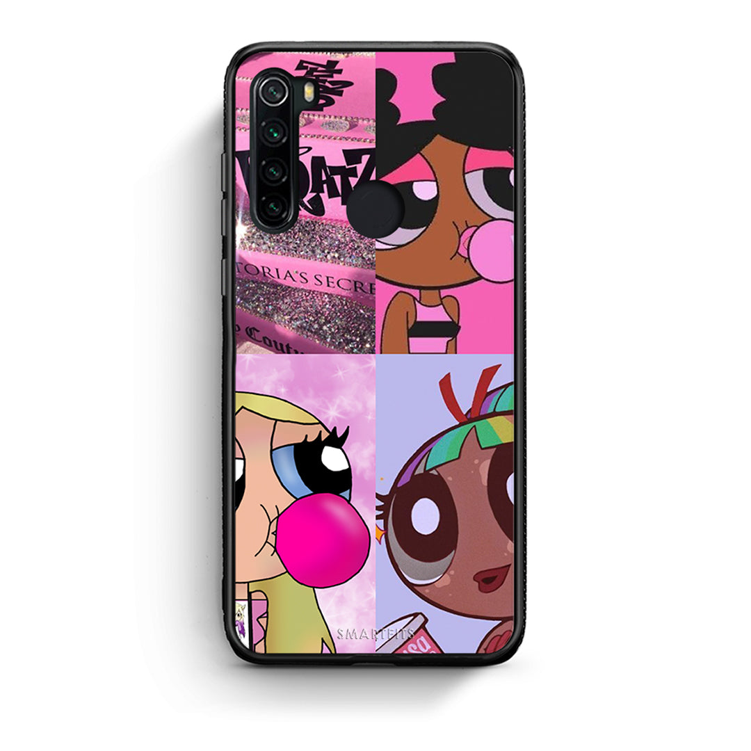 Xiaomi Redmi Note 8 Bubble Girls Θήκη Αγίου Βαλεντίνου από τη Smartfits με σχέδιο στο πίσω μέρος και μαύρο περίβλημα | Smartphone case with colorful back and black bezels by Smartfits