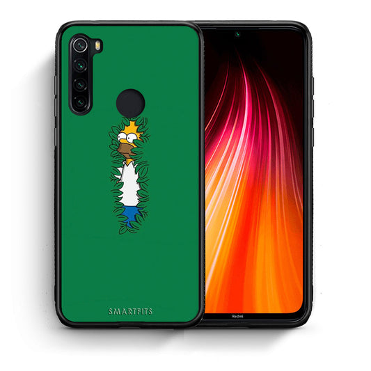 Θήκη Αγίου Βαλεντίνου Xiaomi Redmi Note 8 Bush Man από τη Smartfits με σχέδιο στο πίσω μέρος και μαύρο περίβλημα | Xiaomi Redmi Note 8 Bush Man case with colorful back and black bezels