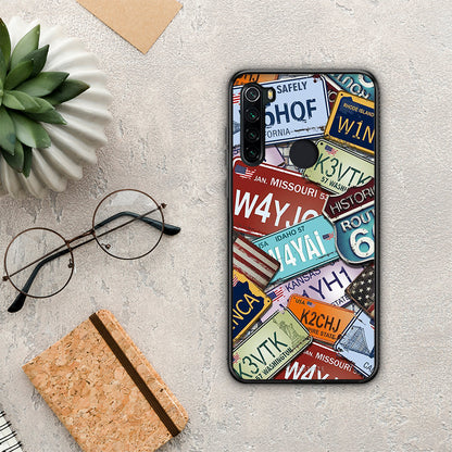 Car Plates - Xiaomi Redmi Note 8 θήκη