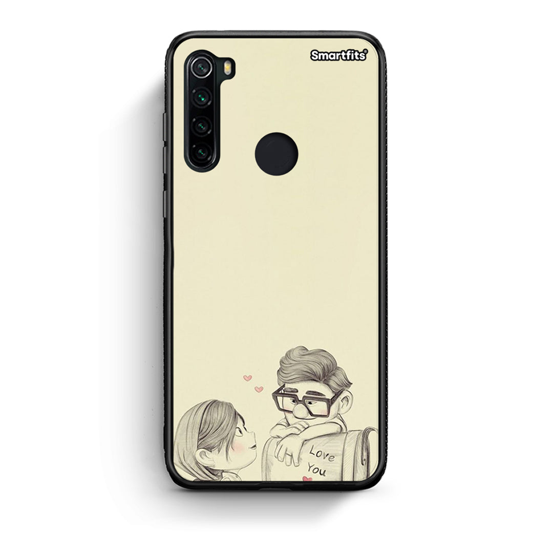 Xiaomi Redmi Note 8 Carl And Ellie θήκη από τη Smartfits με σχέδιο στο πίσω μέρος και μαύρο περίβλημα | Smartphone case with colorful back and black bezels by Smartfits