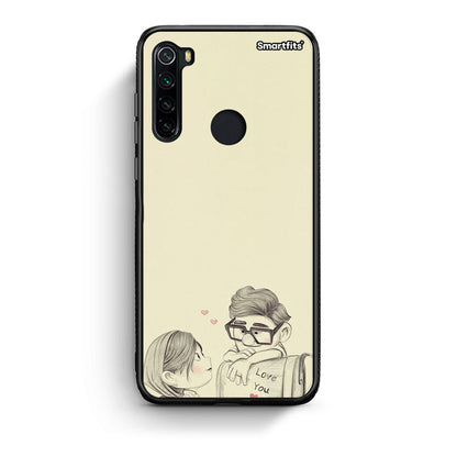 Xiaomi Redmi Note 8 Carl And Ellie θήκη από τη Smartfits με σχέδιο στο πίσω μέρος και μαύρο περίβλημα | Smartphone case with colorful back and black bezels by Smartfits