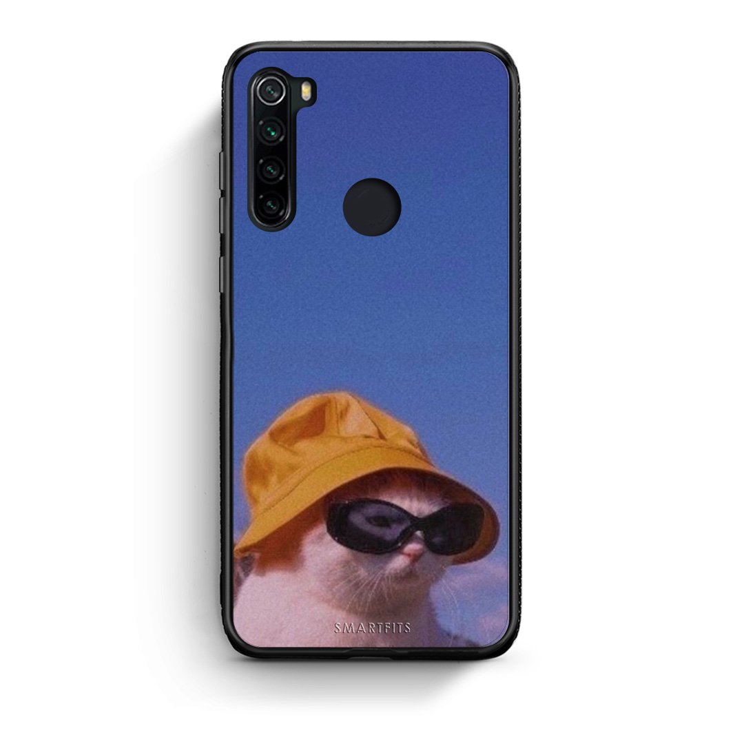 Xiaomi Redmi Note 8 Cat Diva θήκη από τη Smartfits με σχέδιο στο πίσω μέρος και μαύρο περίβλημα | Smartphone case with colorful back and black bezels by Smartfits
