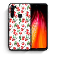 Thumbnail for Θήκη Xiaomi Redmi Note 8 Cherry Summer από τη Smartfits με σχέδιο στο πίσω μέρος και μαύρο περίβλημα | Xiaomi Redmi Note 8 Cherry Summer case with colorful back and black bezels