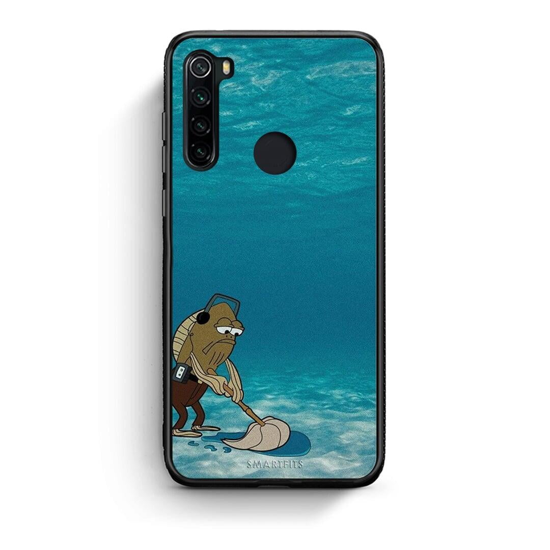 Xiaomi Redmi Note 8 Clean The Ocean Θήκη από τη Smartfits με σχέδιο στο πίσω μέρος και μαύρο περίβλημα | Smartphone case with colorful back and black bezels by Smartfits