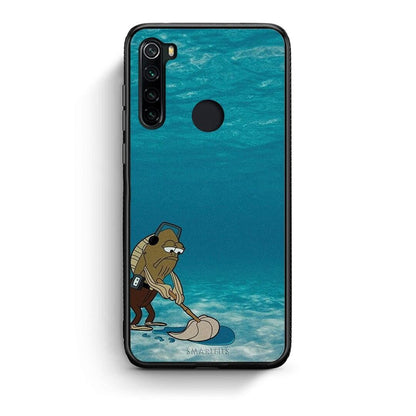Xiaomi Redmi Note 8 Clean The Ocean Θήκη από τη Smartfits με σχέδιο στο πίσω μέρος και μαύρο περίβλημα | Smartphone case with colorful back and black bezels by Smartfits