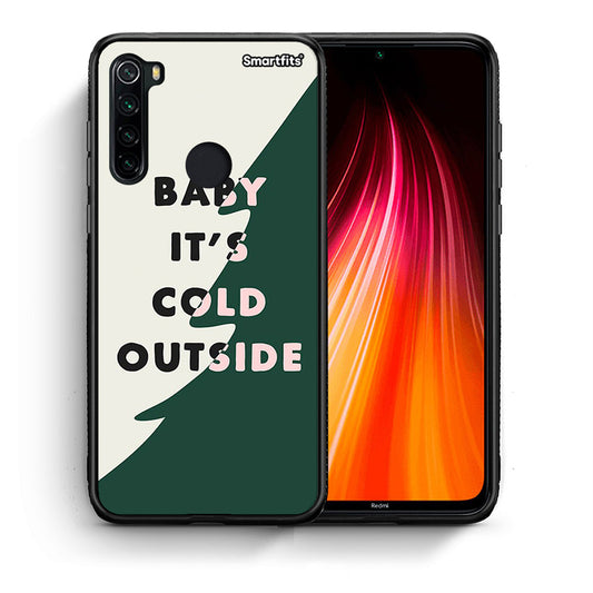 Θήκη Xiaomi Redmi Note 8 Cold Outside από τη Smartfits με σχέδιο στο πίσω μέρος και μαύρο περίβλημα | Xiaomi Redmi Note 8 Cold Outside case with colorful back and black bezels