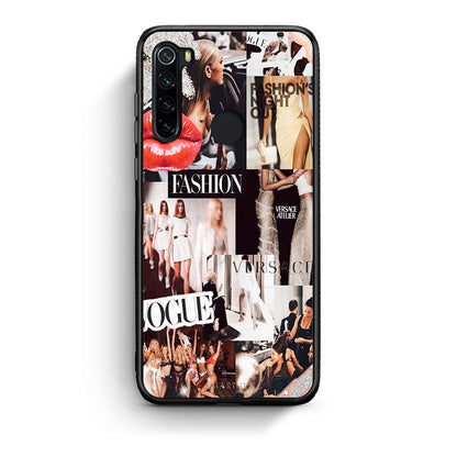 Xiaomi Redmi Note 8 Collage Fashion Θήκη Αγίου Βαλεντίνου από τη Smartfits με σχέδιο στο πίσω μέρος και μαύρο περίβλημα | Smartphone case with colorful back and black bezels by Smartfits