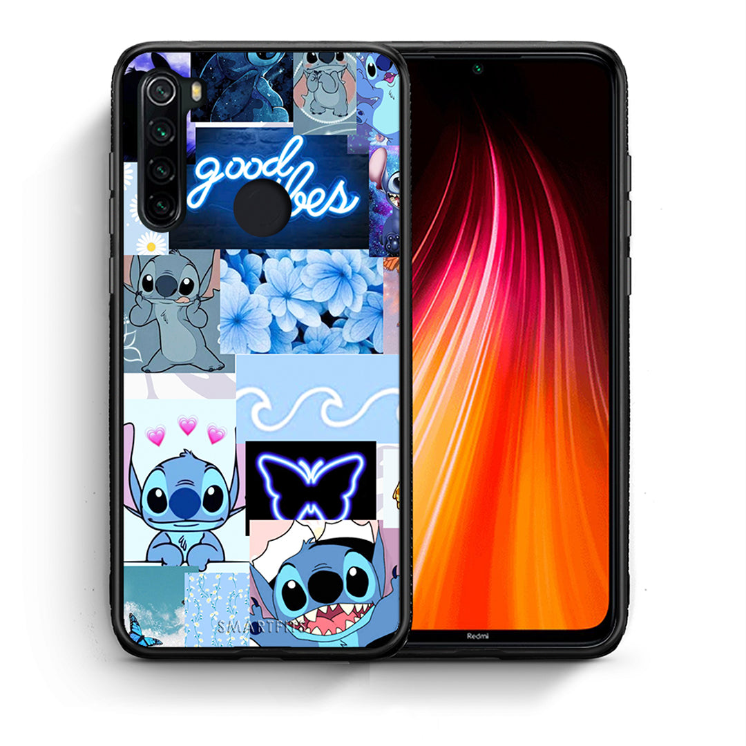Θήκη Αγίου Βαλεντίνου Xiaomi Redmi Note 8 Collage Good Vibes από τη Smartfits με σχέδιο στο πίσω μέρος και μαύρο περίβλημα | Xiaomi Redmi Note 8 Collage Good Vibes case with colorful back and black bezels