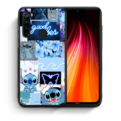 Θήκη Αγίου Βαλεντίνου Xiaomi Redmi Note 8 Collage Good Vibes από τη Smartfits με σχέδιο στο πίσω μέρος και μαύρο περίβλημα | Xiaomi Redmi Note 8 Collage Good Vibes case with colorful back and black bezels