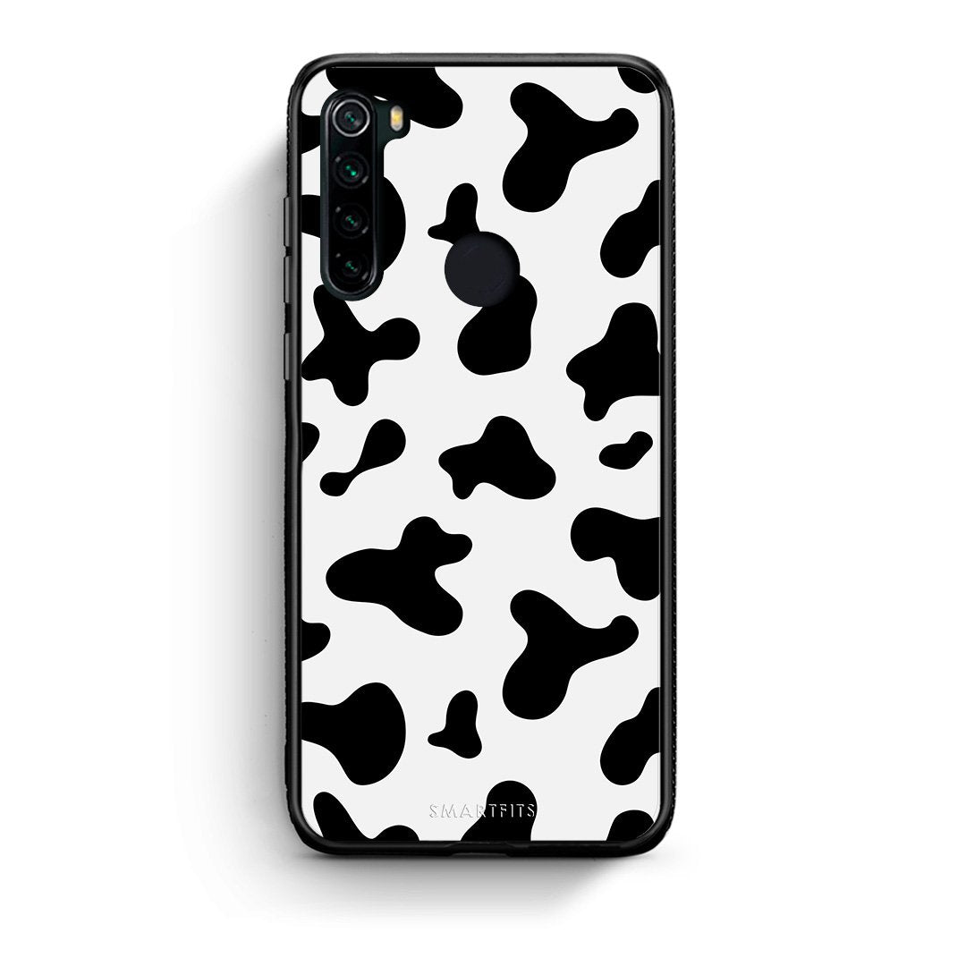 Xiaomi Redmi Note 8 Cow Print θήκη από τη Smartfits με σχέδιο στο πίσω μέρος και μαύρο περίβλημα | Smartphone case with colorful back and black bezels by Smartfits
