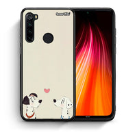 Thumbnail for Θήκη Xiaomi Redmi Note 8 Dalmatians Love από τη Smartfits με σχέδιο στο πίσω μέρος και μαύρο περίβλημα | Xiaomi Redmi Note 8 Dalmatians Love case with colorful back and black bezels